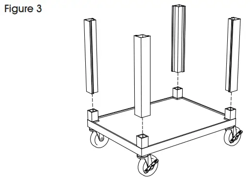 ULINE H-7460 Plastic AV Cart with-figure 3