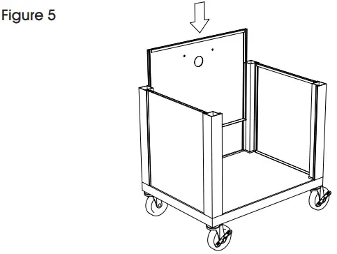 ULINE H-7460 Plastic AV Cart with-figure 5