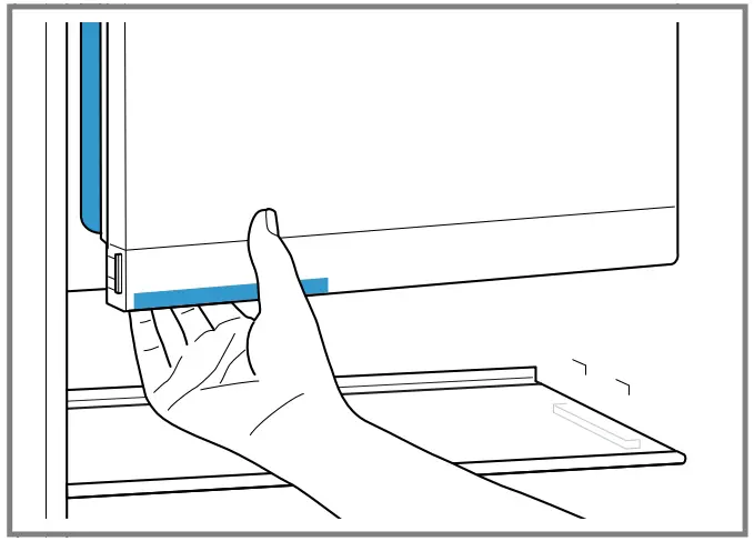 Freezer compartment door