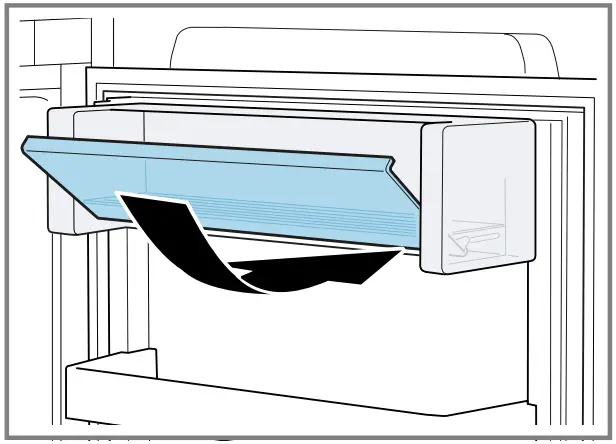 Butter and cheese compartment