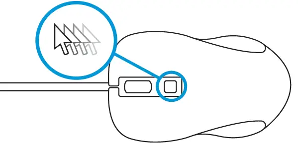 blue built WM01 Silent Click Wired Mouse 2