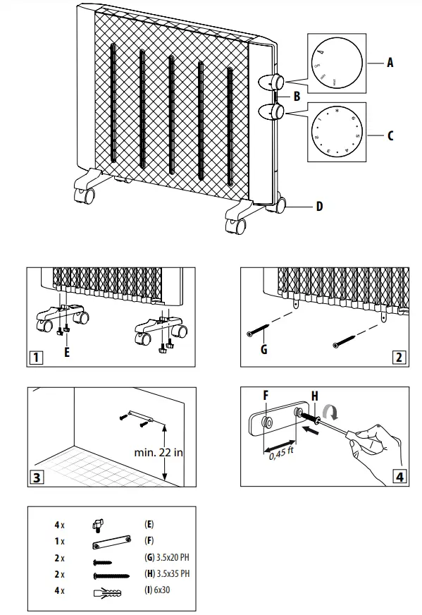 De'Longhi Mica Thermic Panel Heater (1)