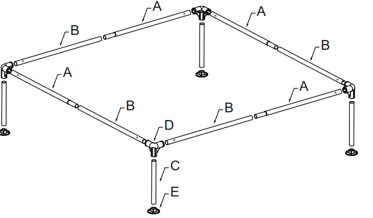 Bestway 56217E 48in X 48in X 12in Children Play Water Swimming Pool - 2
