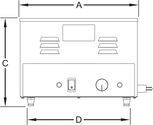 Hatco CHW Series - Dimensions 1