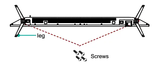 Westinghouse Roku TV - INSTALLING THE TV STAND 1