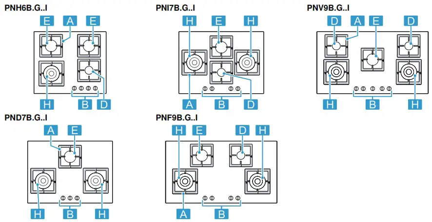 BOSCH PN 6B G I Built in Gas Hob - overview 1