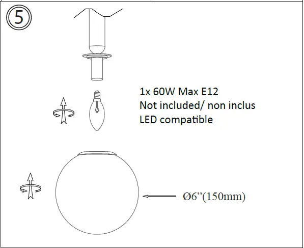 Dainolite-TAR-61P-Tara-Aged-Brass-Modern-Contemporary-Clear-Glass-Globe-Mini-Pendant-Light-fig- (4)