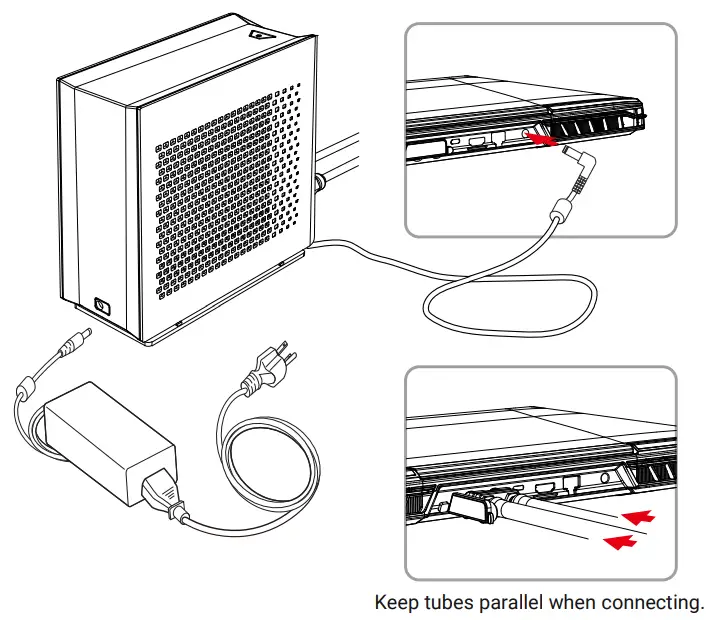 XMG OASIS Portable Laptop Watercooling - fig 5