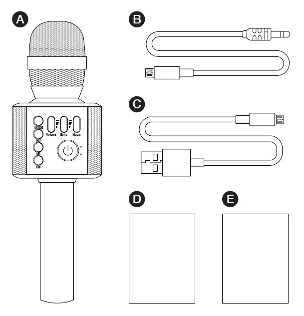 DP AUDIO VIDEO KRMC101 Wireless Bluetooth Karaoke Microphone 1
