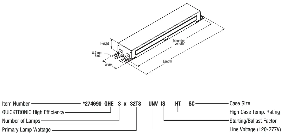 OSRAM Quicktronic T8 Instant Start High Efficiency Series UNV High Ambient Temp Systems - Fig3