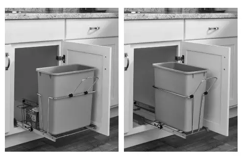 REV A SHELF RV 8PSC 11 5 20 Quart Soft Close 1 Pull out Trash