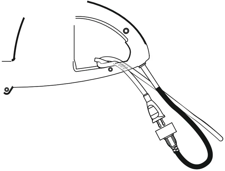 greenworks 22102 Hedge Trimmer - CONNECT TO THE POWER CORD