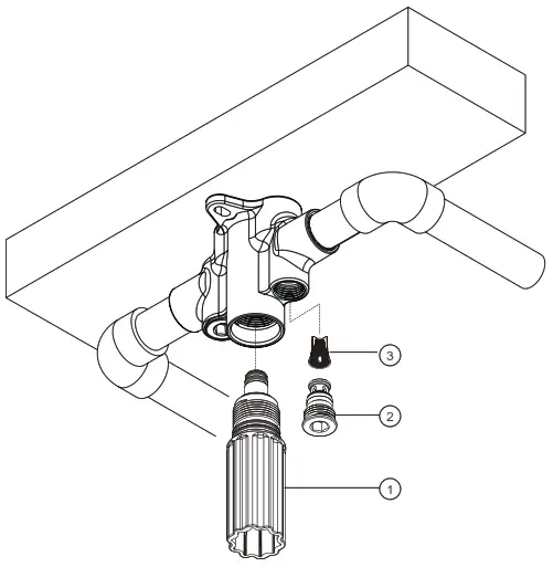BRIZO R83992 Multi Function Ceiling Mount Shower Head Rough In Body - Figure 4