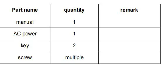 Betson Enterprises Ice Man Coastal Amusements Owner's Manual - Parts list