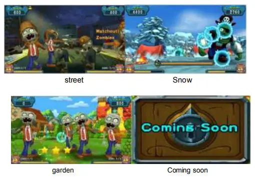 Betson Enterprises Ice Man Coastal Amusements Owner's Manual - Six levels of the game screen