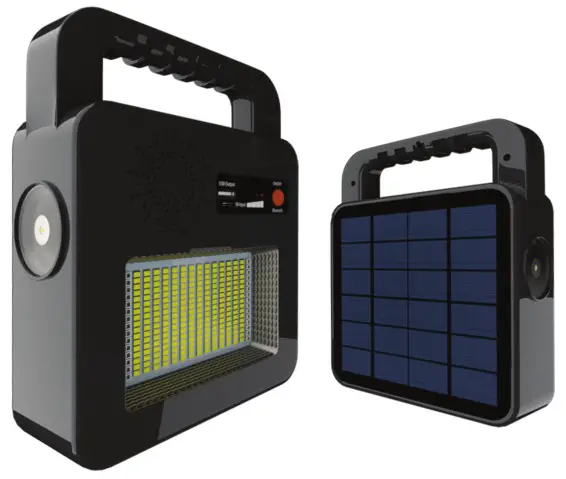 OPTONICA 233 Solar Portable Bluetooth Speaker and Light - Cover