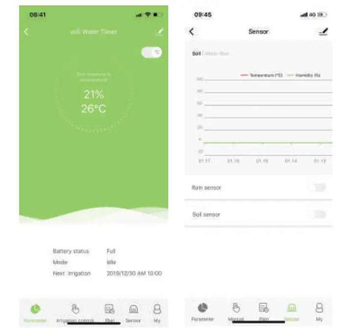 RainPoint TCS005FRF WiFi Irrigation Soil Moisture Sensor - Figure 2