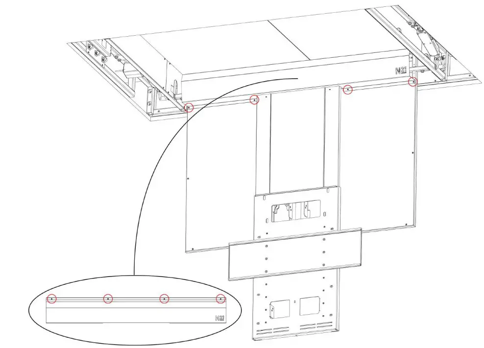 NEXUS 21 CL-65e Professional Grade Flip Down TV Lifts (4)