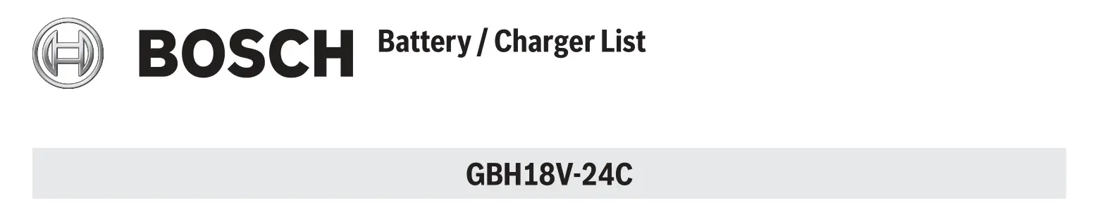 BOSCH GBH18V-24CN 8V Brushless Connected SDS-plus Bulldog 1 In Rotary Hammer User Manual