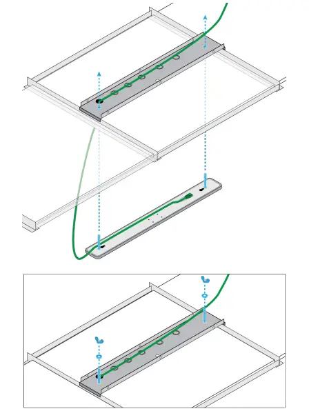 Push the bolts through the holes