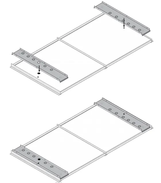 Remove adjacent ceiling tiles