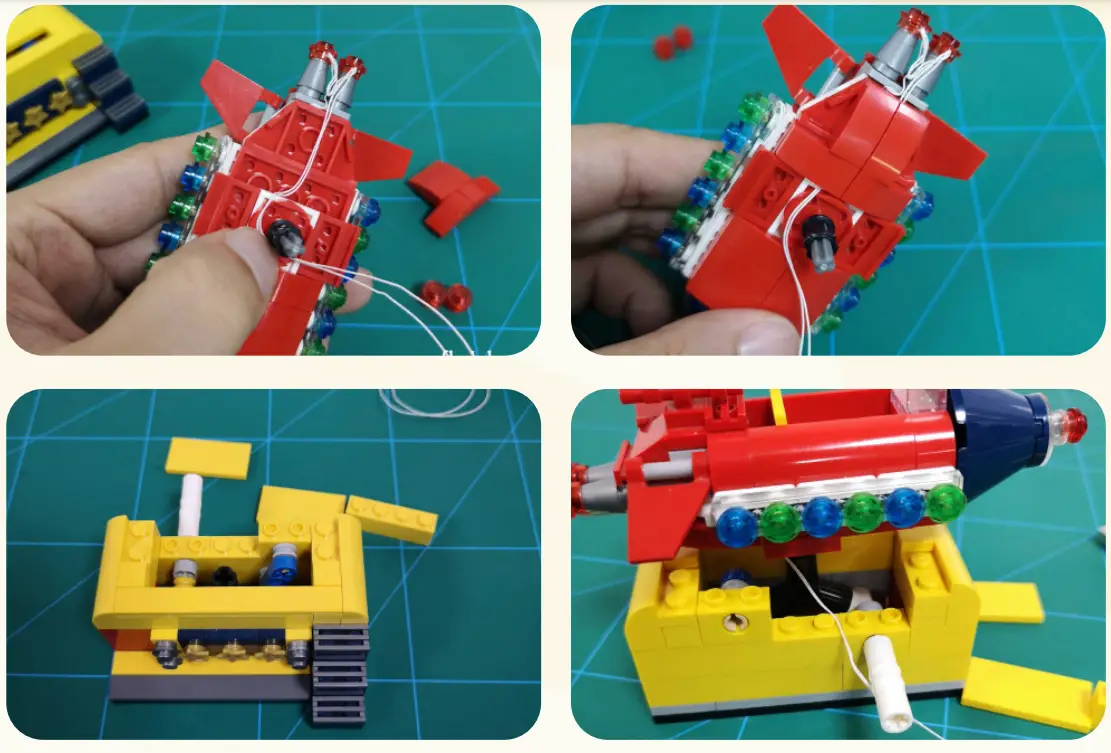 GAME OF BRICKS 40335 Light Kit for Space Rocket Ride-fig5