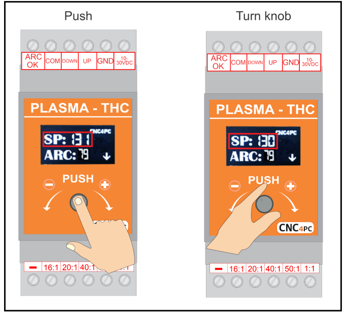 CNC4PC THC1 Torch Height Control - CONFIGURE MENU