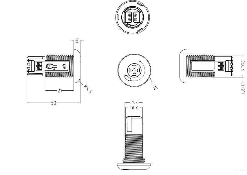 SUNRICHER-0-10V-BLE-Fixture-Integrated-Sensor-Controller-fig 2