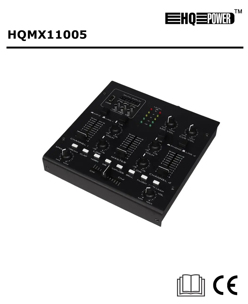 Velleman HQMX11005 2-Channel mixer User Manual