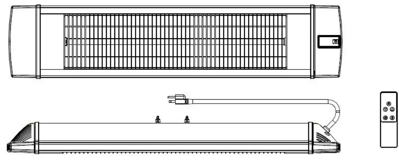 DR-HEATER DR-238 Carbon Infrared Heater Indoor Outdoor