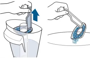 Emptying-Bissell-2551-Dirty-Water-Tank