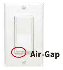 Minoston Wi-Fi Smart Dimmer Switch MS10W - Air Gap