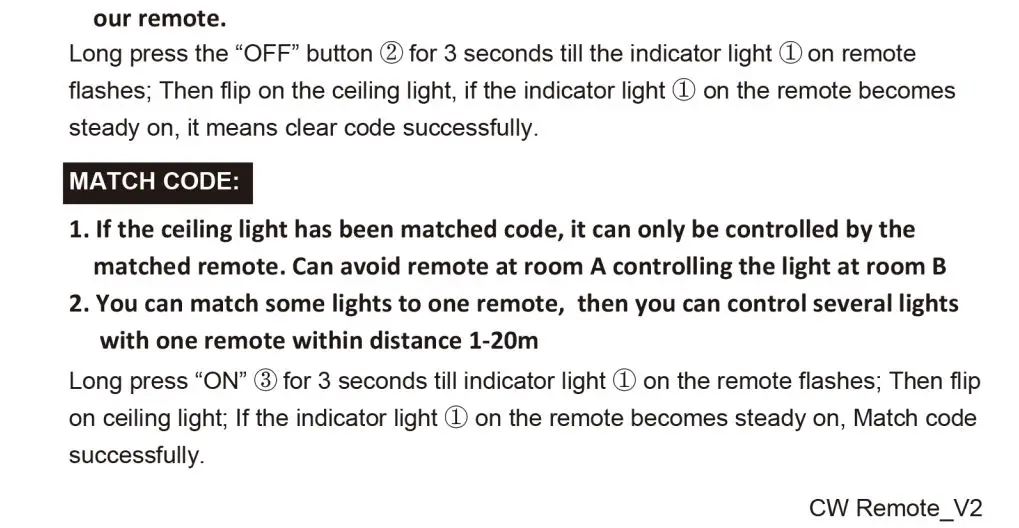 DAKASON 44954060 Smart LED Ceiling Light Flush Mount Dimmable Color Remote Control Instructions