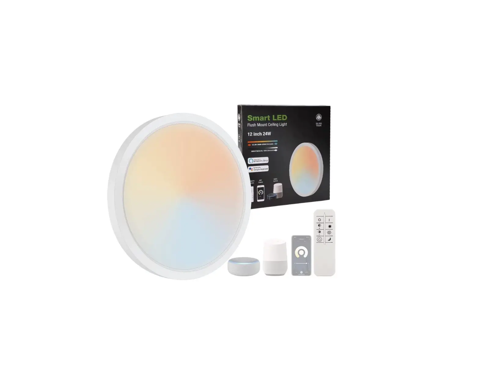 Dakason 44954060 Smart Led Ceiling Light Flush Mount Dimmable Color Remote Control Instructions Dakason 44954060 Smart Led Ceiling Light Flush Mount Dimmable Color Remote Control Instructions