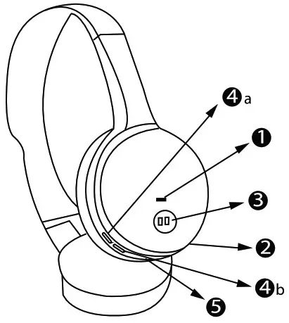 atlasformen AA836 Bluetooth Headphone - Bluetooth head phones