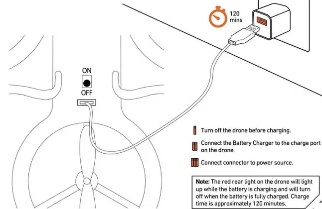 SHARPER IMAGE 1014291 Drone Aero Stunt LED Helicopter Drone- Remote 2