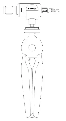 SHURE MV88+ Digital Stereo USB Microphone- Handheld Recording