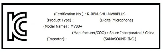 SHURE MV88+ Digital Stereo USB Microphone- Ic