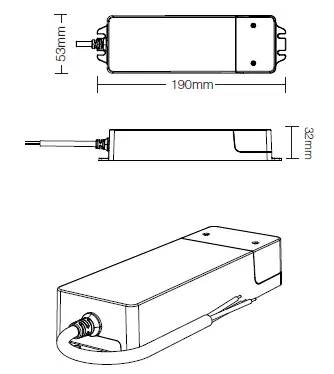 MiBOXER CL1-P75V24 75W Dimming LED Driver FIG 1
