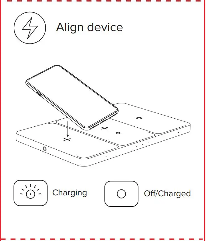 uniolabs WCB290 Home Charging Center User Guide - Align device