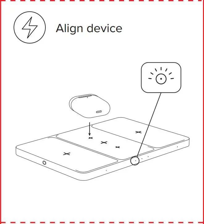 uniolabs WCB290 Home Charging Center User Guide - Align device