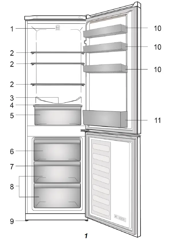beko RCSA270K30WN Refrigerator 1