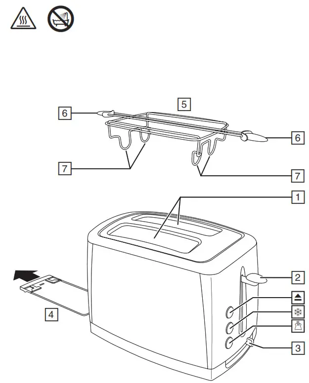 Russell Hobbs 26970 56 Luna Stone Toaster - fig