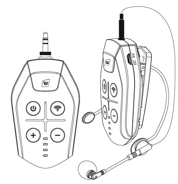 WinBridge U7 Multi-Function Wireless Lavalier Microphones Set