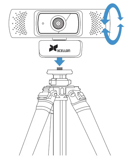 XCELLON HD Webcam with Autofocus - Tripod Mounting