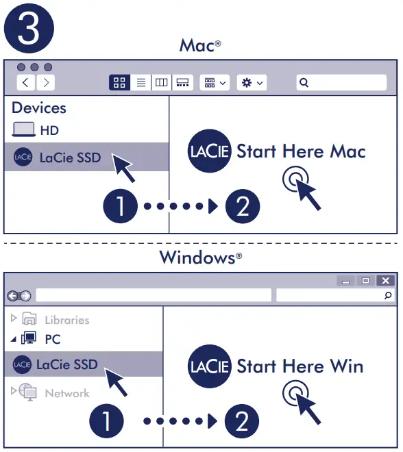 LACIE Mobile SSD Secure High Performance External SSD USB C - Features 1