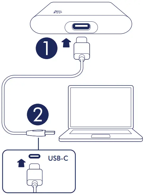 LACIE Mobile SSD Secure High Performance External SSD USB C - Features