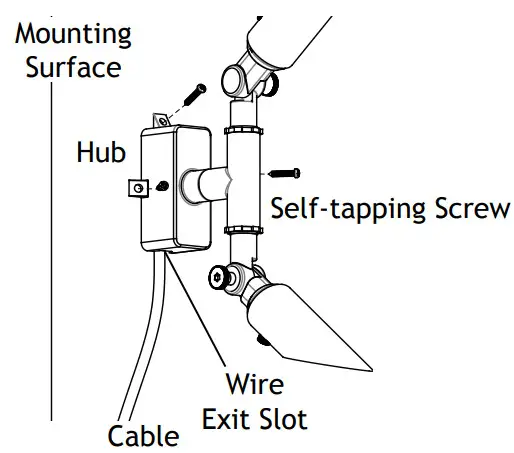 AAL 1036 0 B BZ AMP Low Voltage Landscape Lighting - Install Backplate 2