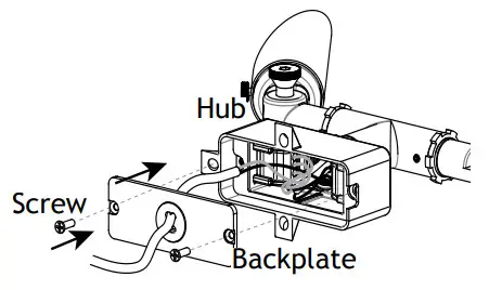 AAL 1036 0 B BZ AMP Low Voltage Landscape Lighting - Install Backplate