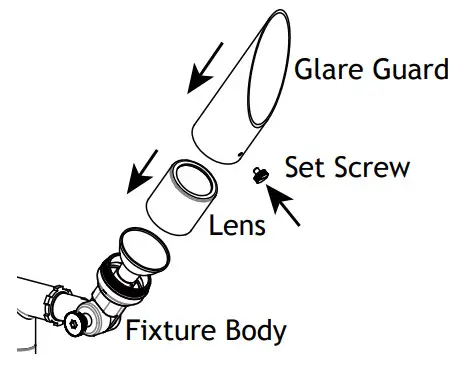 AAL 1036 0 B BZ AMP Low Voltage Landscape Lighting - Install Lens and Glare Guard